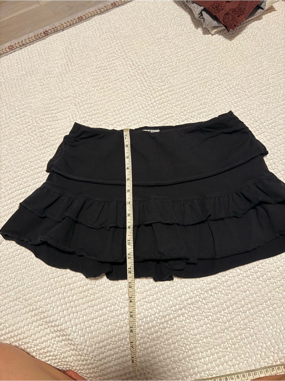 Hot Topic Black Ruffled Tiered Mini Skirt